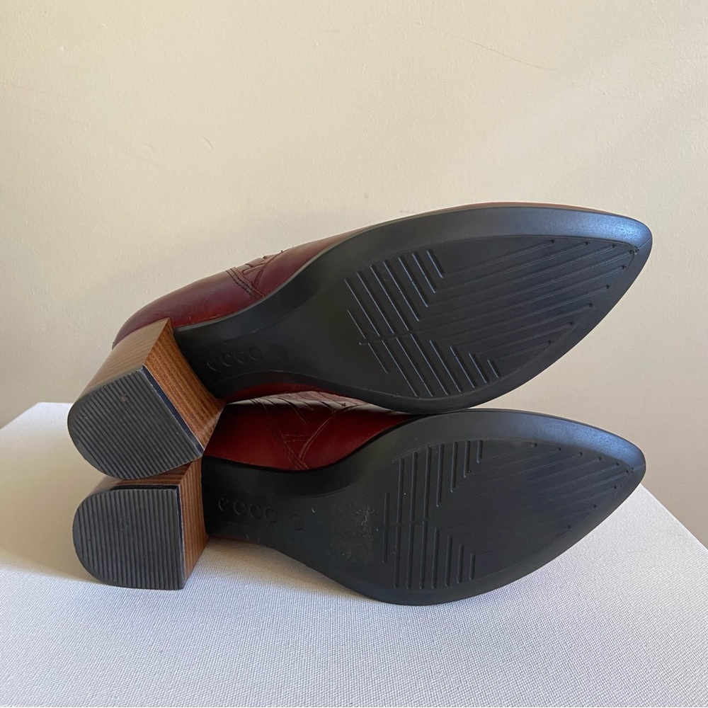 ECCO Booties Shape 45 Leather Pointed Toe Slip-on - Picture 10 of 12